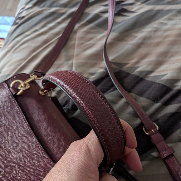 Coach Burgundy Crossbody Bag - Picture 5 of 8